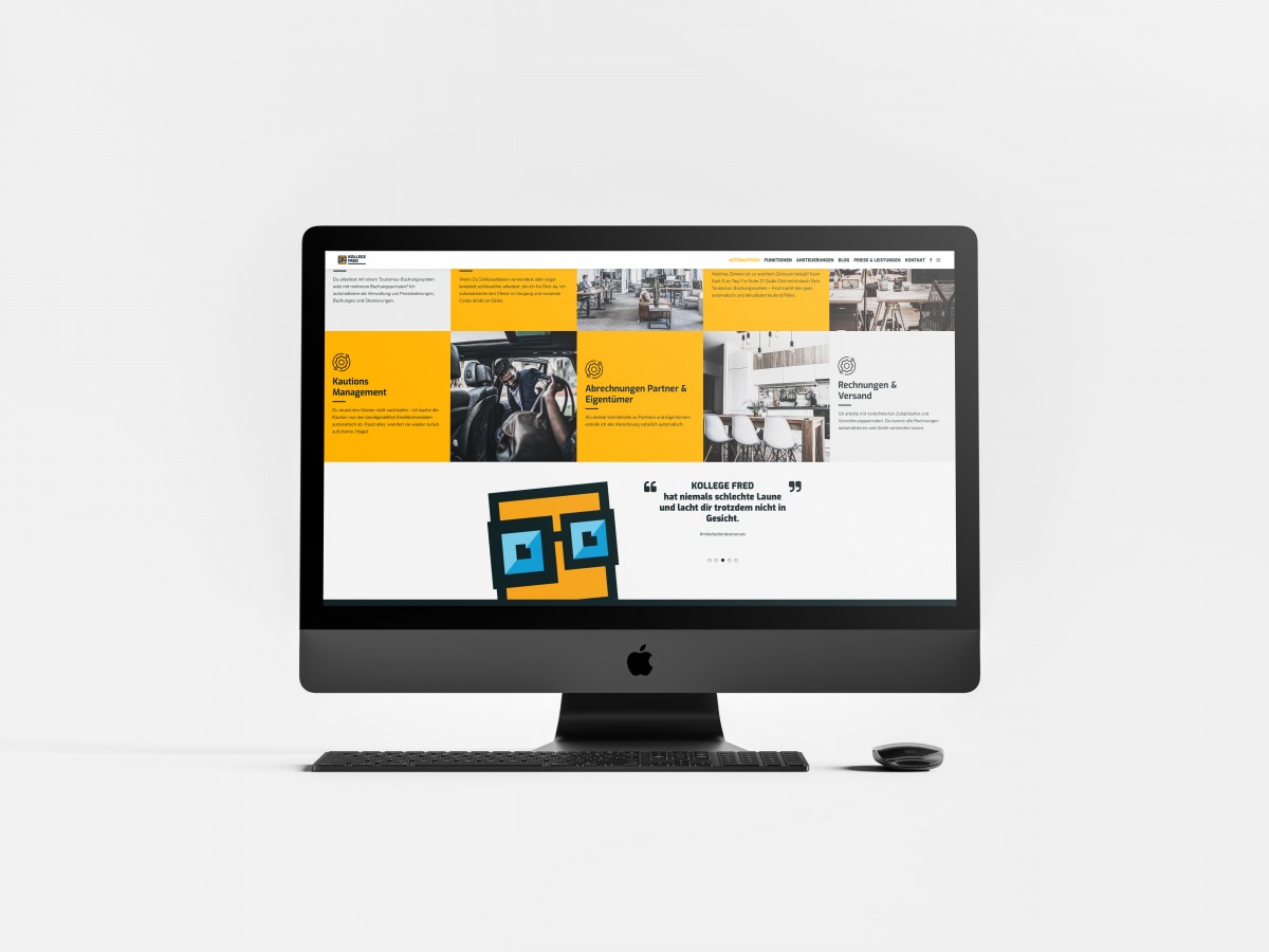 Kollege Fred Website Design