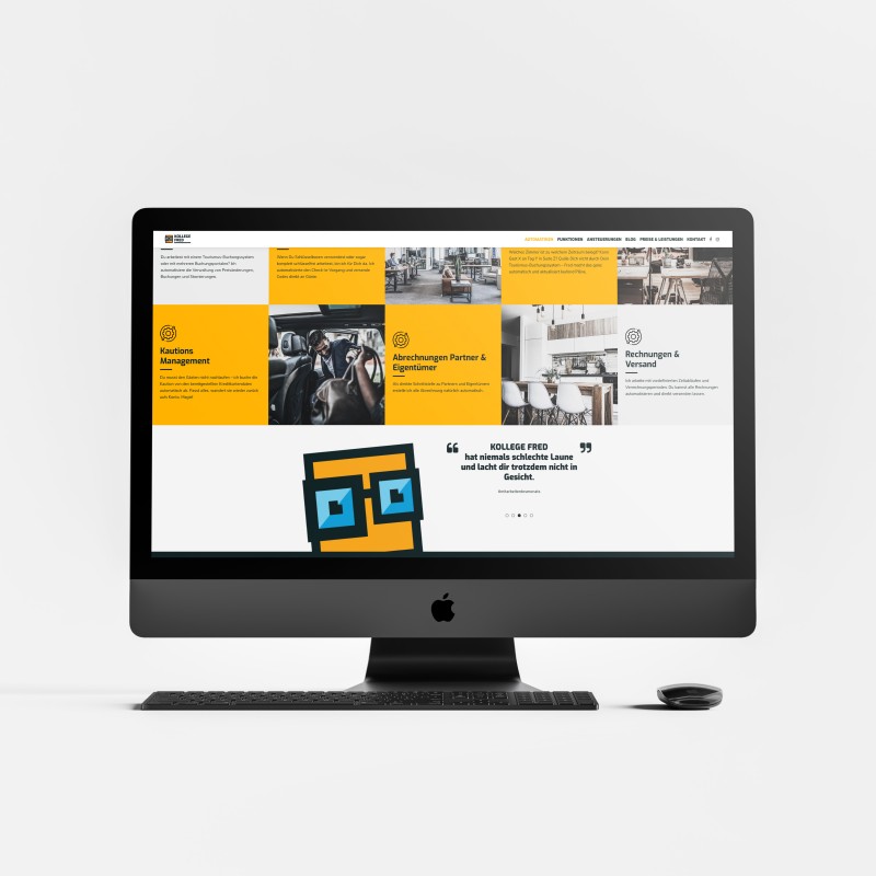 Kollege Fred Website Design